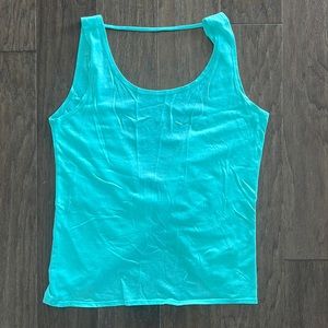 Fabletics open back work out tank. size XS. Color is mint.